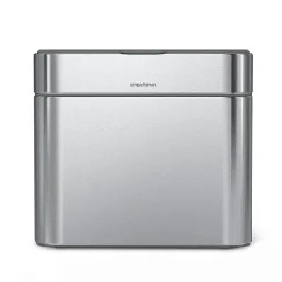 Simplehuman 4 Liter / 1.06 Gallon Compost Caddy, Detachable And Countertop Bin Trash Can In Stainless Steel