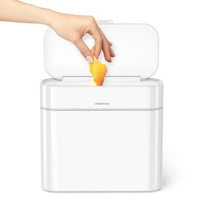 Simplehuman 4 Liter Compost Caddy In White