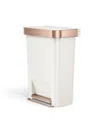 Simplehuman 45-liters Hybrid Rectangular Step Can In Pink