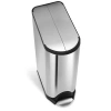 Simplehuman 45-liter Butterfly Step Garbage Can