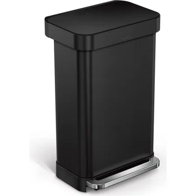 SIMPLEHUMAN SIMPLEHUMAN 45L RECTANGULAR STEP CAN WITH LINER POCKET
