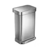 Simplehuman 45l Slim Step Can In Silver