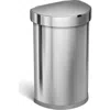 Simplehuman 45l Semi Round Step Can In Brushed