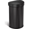 Simplehuman 45l Semi-round Sensor Can In Matte Black