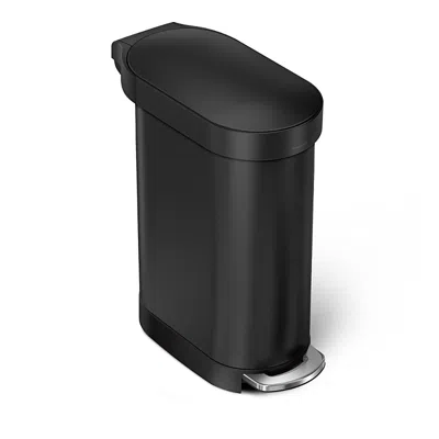 SIMPLEHUMAN 45 LITER SLIM KITCHEN TRASH CAN WITH LINER POCKET