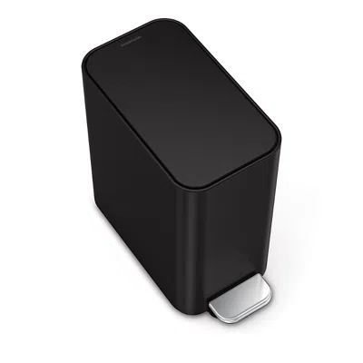 Simplehuman 5 Liter Slim Bathroom Trash Can With Liner Pocket In Black