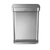 Simplehuman 55 Liter Rectangular Kitchen Step Can In Brushed