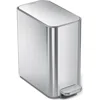 Simplehuman 5l Slim Step Can In Silver