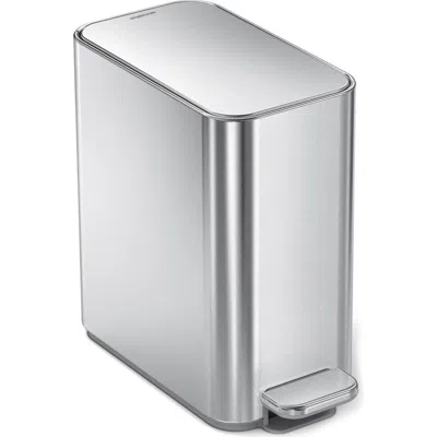 Simplehuman 5l Slim Step Can In Silver