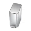 Simplehuman 5l Slim Step Trash Cab In Silver