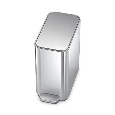 Simplehuman 5l Slim Step Trash Cab In Silver