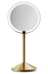 Simplehuman 10x Magnification Sensor Makeup Mirror In Brass Steel