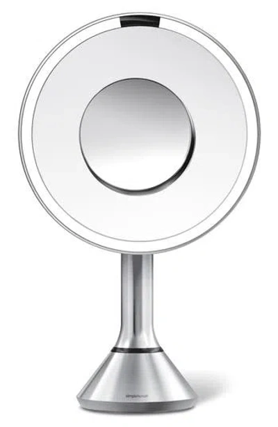 Simplehuman 8-inch Stainless Steel Sensor Mirror In Brushed Stainless Steel