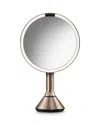 Simplehuman 8 Sensor Mirror With Touch-control Brightness In Rose Gold