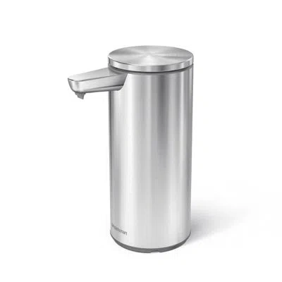 Simplehuman 9 Oz. Touch-free Rechargeable Sensor Liquid Soap Pump Dispenser In Stainless Steel