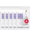 Simplehuman Code A Custom Fit Liners With Quick Dispense Packs In White