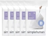 Simplehuman Code B Custom Fit Liners With Quick Dispense Packs