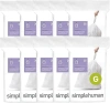 Simplehuman Code G Custom Fit Liners With Quick Dispense Packs In White