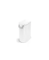 Simplehuman Large Pet Food Can, White Stainless Steel In White Stainless Steel