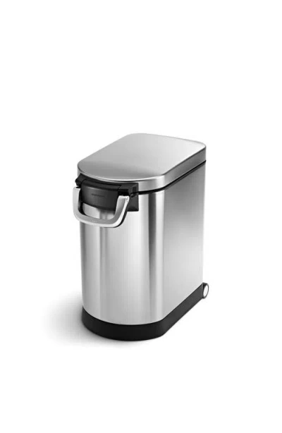Simplehuman Medium Pet Food Can In Silver