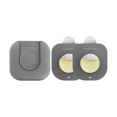 Simplehuman Odorsorb Pod All-natural Odor-absorbing System Starter Pack Trash Can In Gray