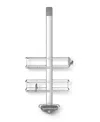 Simplehuman Over Door Adjustable Shower Caddy In Brushed Stainless Steel