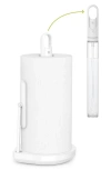 Simplehuman Paper Towel Holder And Spray Pump In White