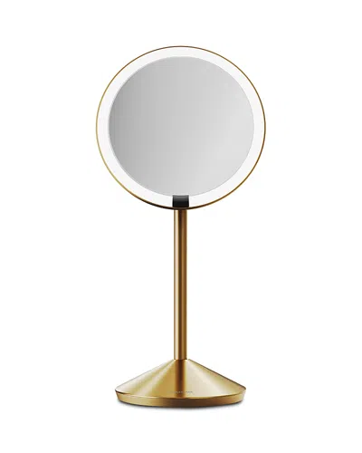 Simplehuman Sensor Mirror Fold - 10x Magnification (usb-c) In Brass Steel