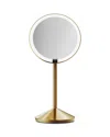 Simplehuman Sensor Mirror Fold - 5x Magnification (usb-c) In Brass Steel