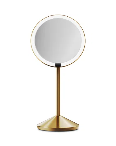 Simplehuman Sensor Mirror Fold - 5x Magnification (usb-c) In Brass Steel