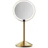 Simplehuman 10x Magnification Sensor Makeup Mirror In Brass Steel