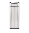 Simplehuman Slim Brushed Steel Pedal Bin In Silver