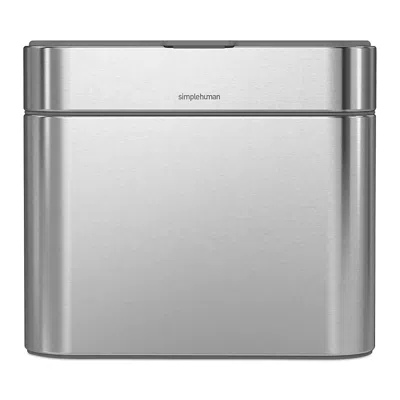 Simplehuman Stainless Steel Compost Caddy In Silver
