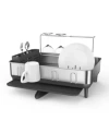 Simplehuman Compact Steel Frame Dish Drying Rack In Grey