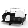 Simplehuman Steel Frame Swivel Spout Dishrack In Black