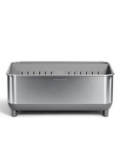 Simplehuman Steel Framed 15" Bottle Dock In Silver