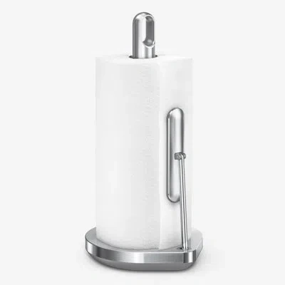 Simplehuman Tension Arm Standing Paper Towel Holder In Brushed