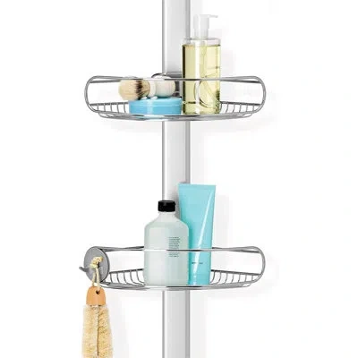 Simplehuman Tension Pole Stainless Steel And Anodized Aluminum Shower Caddy