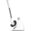 Simplehuman Toilet Brush, Stainless Steel + White Plastic In White