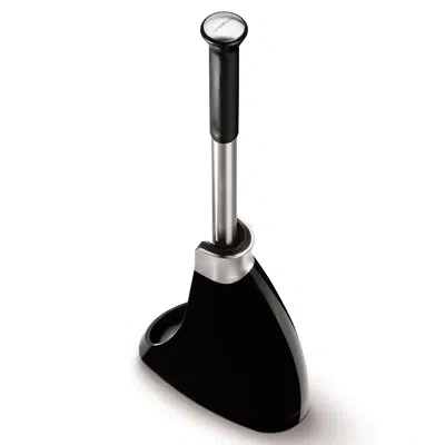 Simplehuman Toilet Brush With Caddy, Stainless Steel In Black
