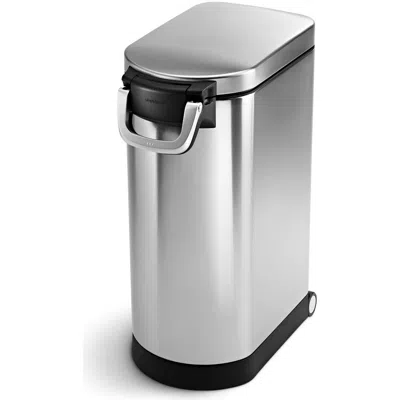 Simplehuman X-large Pet Food Can In Silver