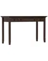 Simpli Home Amherst Solid Wood Transitional 54in Desk In Brown