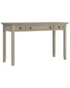 Simpli Home Amherst Solid Wood Transitional 54in Desk In Neutral