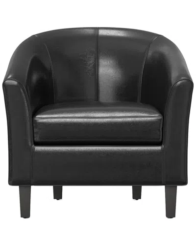 Simpli Home Austin 30in Contemporary Tub Chair In Black