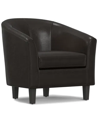 Simpli Home Austin 30in Contemporary Tub Chair In Black