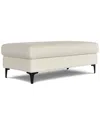 Simpli Home Ava Large Rectangular Ottoman In White