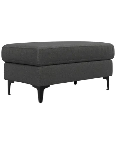 Simpli Home Ava Ottoman In Black