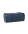 Simpli Home Avalon Storage Ottoman In Denim Blue