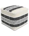 Simpli Home Barley Boho Square Pouf In Multi