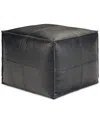 Simpli Home Bowen Boho Square Pouf